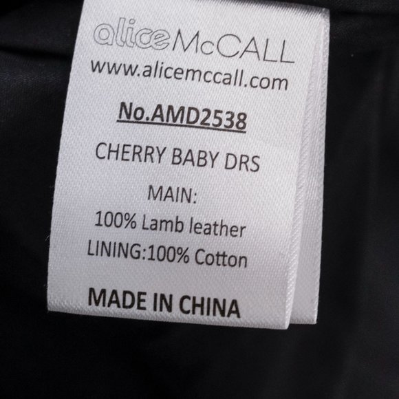 Alice McCall Cherry on Baby Leather Mini Dress - Picture 12 of 14
